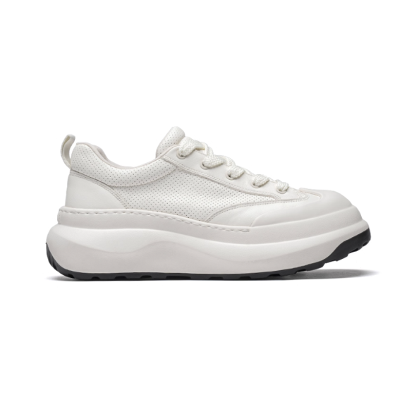 Male shoes 2025 summer breathable punching fashion casual shoes embossed wear resistant small white shoes male